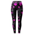 thumbnail image 4 of YUEJUIR Leggings for Women Women's Valentines Day Tights with Hearts Red Heart Leggings Skinny Pant Patterned Red Heart Sporty Sweet Heart Black Leggings Black Leggings Women (Khaki,XXXL), 4 of 4