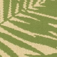 Mainstays Palms Tufted Floral Outdoor Rug, Green and Beige, 5'x7