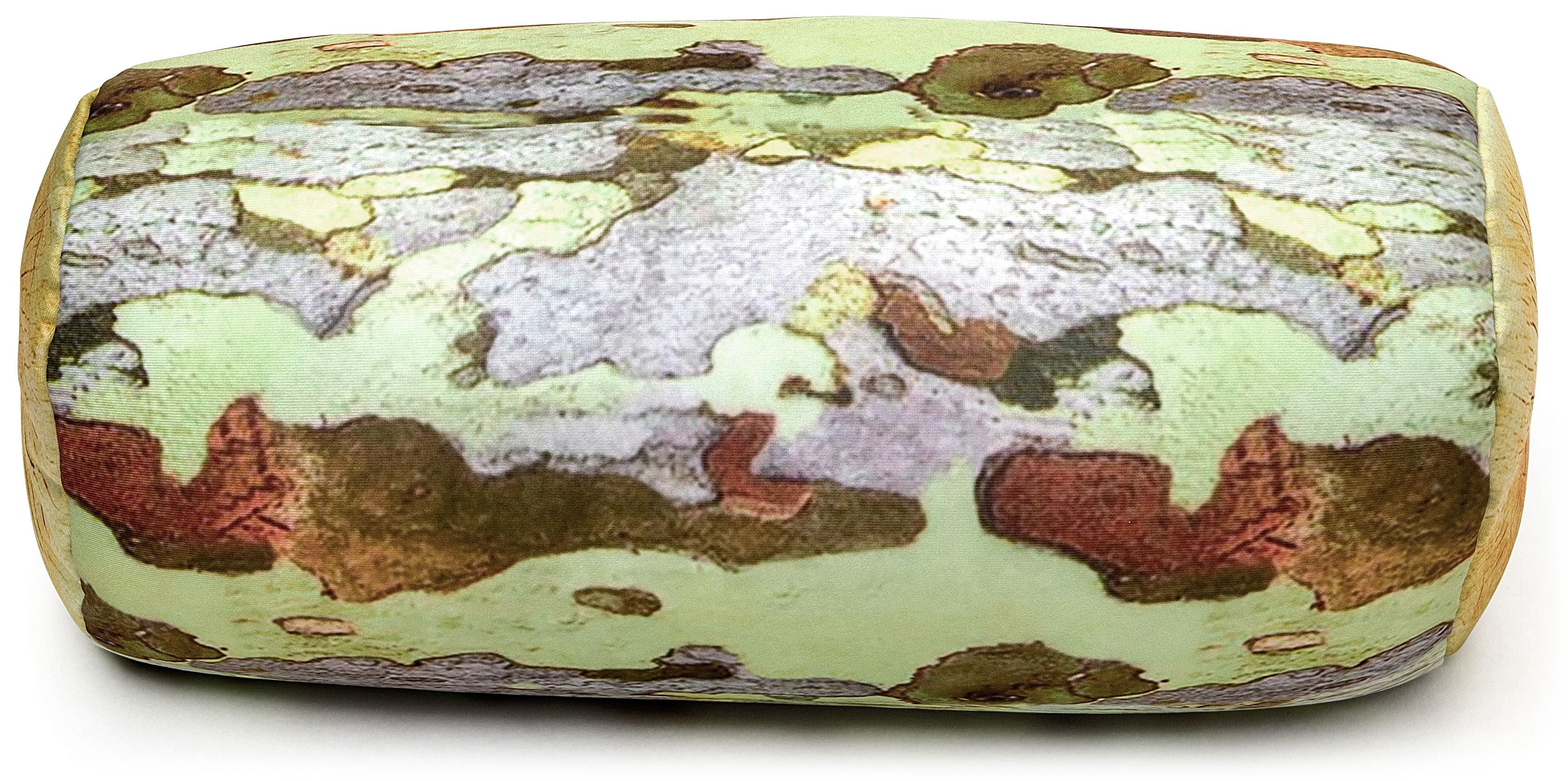 Deluxe Comfort Microbead Log Pillow - Perfect Post-Surgery Therapy Pillow - Airy Squishy Soft Deluxe Comfort Microbeads - Neck Pillow, Forest