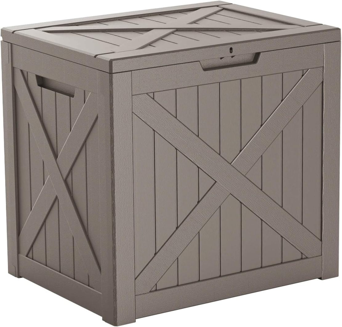 80 Gallon Deck Box, Outdoor Storage Box For Patio Furniture, Patio