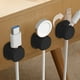 thumbnail image 5 of Clips Organizadores de Cables | Sistema Autoadhesivo para Gestionar Cables de Teléfonos, Cargadores, Escritorios y Oficinas En Casa | Material: Pvc y Silicona | Paquete de 3, 5 of 5