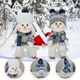 thumbnail image 4 of AYktou Snowman Christmas Decorations 11in Blue Snowman Doll Plush Standing Doll Christmas Ornaments for Fireplaces Home Decoration Children's Gift, 4 of 5