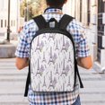 thumbnail image 5 of Xecao Lavender Flowers print Travel Backpack, Large Computer Backpack for Men Women, College School Rucksack Book Bag, 5 of 5