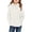 White, variant on Ruyang Girls Fleece Pullover Sweatshirt Oversized Fuzzy Hoodies Kids Fall Winter Warm Plain Hooded Sweatshirts Pocket