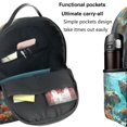 thumbnail image 5 of Lsque Underwater Swimming Guinea Pig Pattern Backpack – School Travel Canvas Daypack with Ergonomic Padded Straps, Multiple Compartments & Leather Handle, 5 of 5