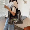 thumbnail image 3 of Bolso de hombro transparente para playa, bolso tote grande transparente, 3 of 5