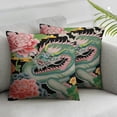 thumbnail image 2 of Nawypu Chinoiserie Animal Dragon Pillow Covers Set of 2,Chinoiserie Pillow Covers Outdoor Decorative Pillow Covers for Couch Bed Sofa Cushion Farmhouse Pillowcases, 2 of 6
