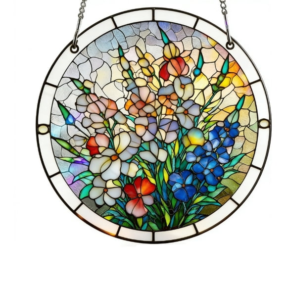 BPPEG Acrylic Jigsaw Puzzle Suncatcher,83 Pieces Sun Catcher Stained Glass Acrylic Puzzle Decoration for Women Men Mom Birthday Gift Home Decor