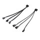 thumbnail image 1 of Caja Cable divisor del ventilador 2pcs A 3x 3pin Fan Divisor Cable de Alimentación Con Manguito Para Pc Magideal Caja Cable divisor del ventilador, 1 of 7