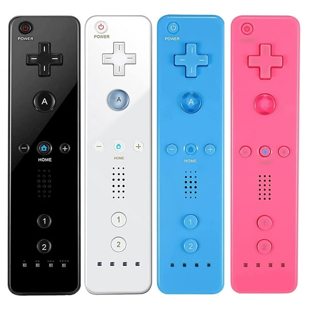 Viskeus vlot Variant Bonadget 4 Pack Wii Remote Controller, Wii Games Wireless Controller for  Nintendo Wii/WIi U Sport Console, Wii Controller Built in 3-Axis 2 in 1  Motion Plus with Silicone Case & Wrist Strap -