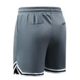 thumbnail image 4 of ASUDESIRE Men's Athletic Shorts 2 in 1 Workout Running Shorts with Reflective Zipper Pockets and Towel Loop-Grey-XL, 4 of 8