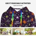 thumbnail image 4 of Lsque Halloween Pattern Casual Women's Hoodie,Hooded Sweatshirt with Kangaroo Pocket,Pullover Hoodie with Eye-catching Drawstrings-Small, 4 of 7