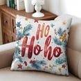 thumbnail image 4 of Merry Christmas Pine Branches Ho Throw Pillow Covers Square Square Cushion Covers 2 Pieces Christmas Pillow Cover for Couch Sofa Bed Farmhouse, 4 of 7