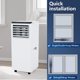 thumbnail image 4 of 8,000 btu portable air conditioner para dormitorio, sala de estar, y oficina! 3-in-1 portable ac unidad con dehumidifier, fan. cools up to 350 sq ft con LED remote control, 4 of 7