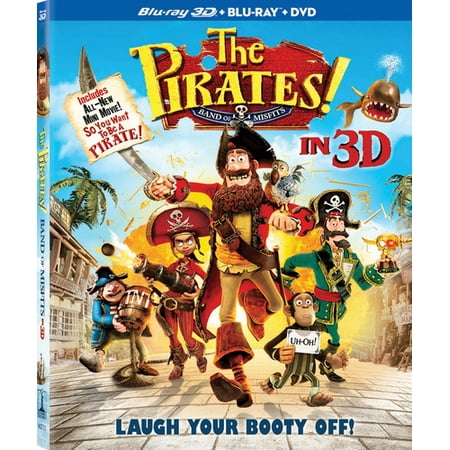 The Pirates!: Band of Misfits (Blu-ray + Blu-ray + DVD)