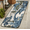 Multicolour 2, variant on CURLYOOT Japanese Style Asian Blue Green Runner Rug 2'x6' Washable Kitchen Runner Rug Indoor Non Slip Laundry Rugs Floor Carpet for Hallway Kitchen Entryway Bedroom Living Room