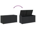 thumbnail image 5 of vidaXL Garden Storage Box Black 283L Poly Rattan, 5 of 5