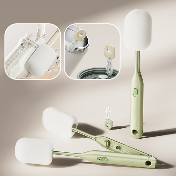 Sponge Head Clip Cleaning Cup Brush Long Handle Insulated Cup Brush