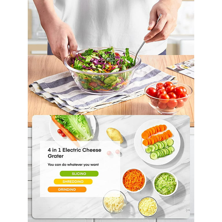 Electric Vegetable Graters Professional Salad Maker, Electric Slicer  Shredder Graters for Kitchen, Gratersr/Chopper/Salad,Electric Salad machine  for