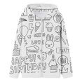thumbnail image 4 of Shadoumai Toddler Boys Girls Cartoon Print Zip Jacket Hooded Trench Lightweight Kids Coats Windbreaker Outdoor Cute Dust Coats, 4 of 5