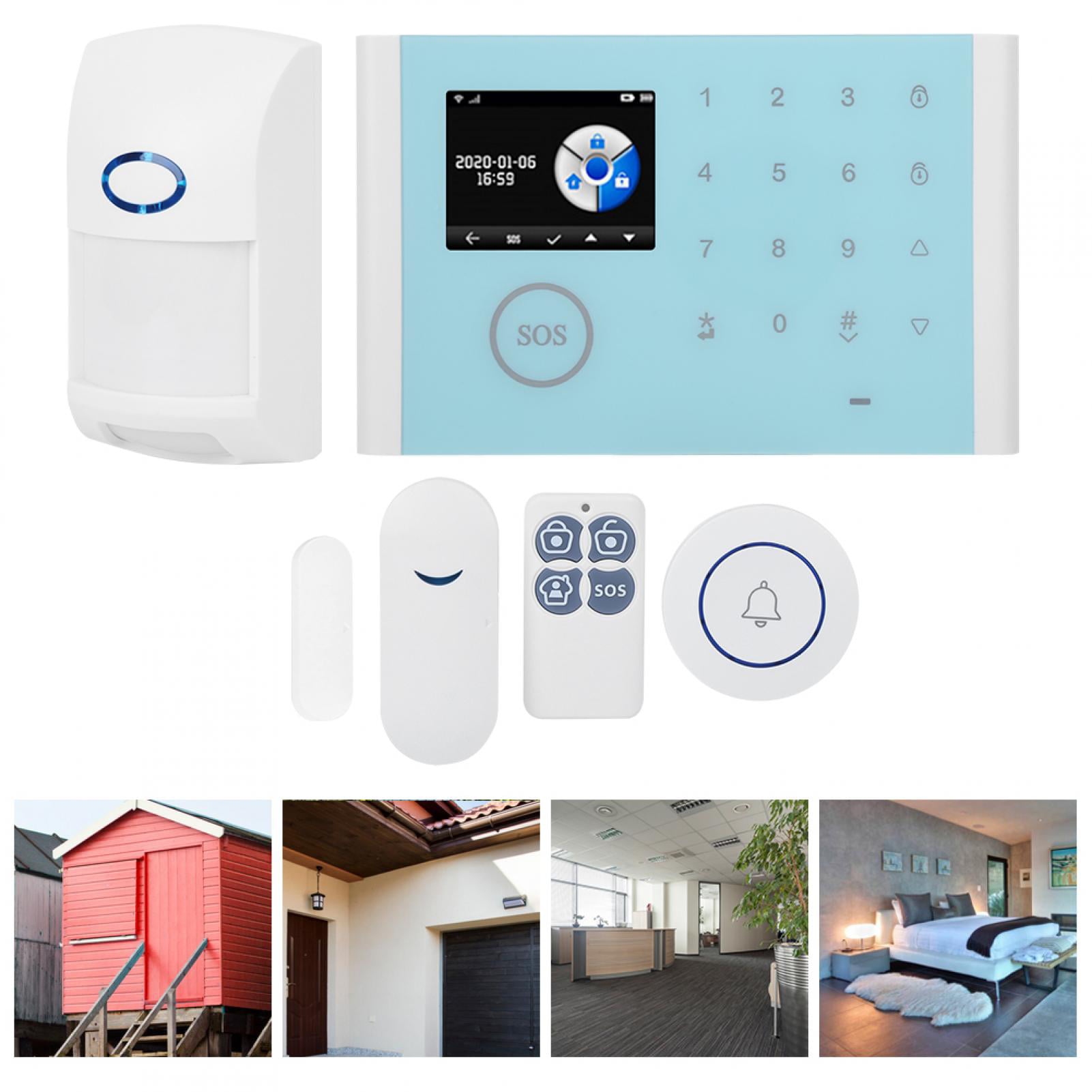 Details about   Wireless 2G 3G SMS GSM Alarm System 8 Channel Home Security Door Window Sensor 