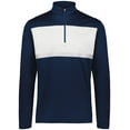 thumbnail image 3 of Holloway Sportswear 2XL Prism Bold 1/4 Zip Pullover Navy/White 222591, 3 of 5