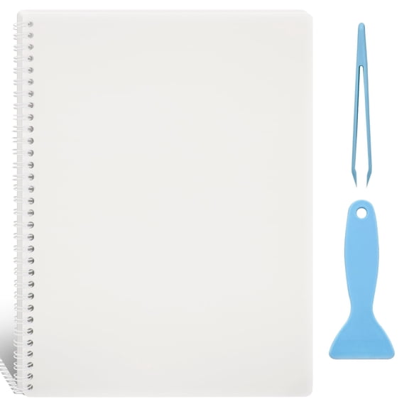 Reusable Sticker Book 8.5 x 11 Inch, Sticker Collection Album with 40 Sheets Release Paper, Sticker Storage Organizer for Crafts and Journaling