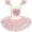 Pink, variant on Girls Dress Cute Tutu Dancing Pink Heart Party 2-3