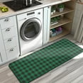thumbnail image 3 of Green Black Checkerboard Checkered Pattern Kitchen Rug Mat,Kitchen Runner Rugs Non Skid Washable,Decorative Kitchen Floor Mats for Kitchen,Sink,Laundry,17"x47.2", 3 of 7