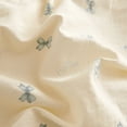 thumbnail image 6 of 2 Pieces Bow Jacquard Duvet Cover Cartoon Blue Bowknot Pattern Comforter Cover Soft Breathable Cute Coquette Bedding,Twin Size, 6 of 7