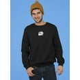 thumbnail image 2 of Night With A Half Moon Sweatshirt Men -GoatDeals Designs, Male Medium, 2 of 4