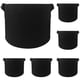 thumbnail image 3 of Felt Planting Bag Set 1 Set/5Pcs Round Gardening Container For Gardeners 3 Gallons Black Durable Pouch, 3 of 5