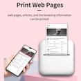 thumbnail image 3 of Mini Portable Thermal Printer with Colorful LED Light OCR Fast Recognition Function 58mm Pocket BT Printers 203dpi HD Printing Compatible with Smartphones, 3 of 7