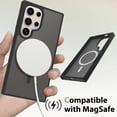 thumbnail image 3 of ELEHOLD Case for Samsung Galaxy S24 Ultra, Shockproof Magnetic Skin-Feel Case,Compatible with Wireless Charging,Black, 3 of 6