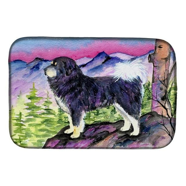 Carolines Treasures SS8528DDM Tibetan Mastiff Dish Drying Mat
