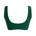thumbnail image 5 of Yindaity Sports Bra Swim Top Womens Bathing Suits Tummy Control Underwire Bikini Top Only - Push Up Bathing Suit Top Padded Swim Bra 2025 Swimsuits Top Tankini Swim Tops for Women(Dark Green,M), 5 of 7