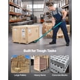 thumbnail image 6 of VEVOR Prylever Bar, 8818 lbs Weight Capacity, 56.5 Inch Carbon Steel Handle Lever Dolly, Pry Lever Bar with Wheels for Large Pallets, Heavy Items, Concrete Blocks, Heavy Duty Equipment Handling, 6 of 9