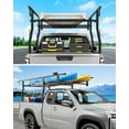 thumbnail image 3 of Luku Truck Ladder Rack, Non-Drilling, 1000 LBS Load Capacity, Fit Most Truck Bed Ranging from 49" to 65" Wide, Extendable Heavy Duty Steel Cargo Rack for Kayak, Surfboard, Lumber, Ladder, 3 of 7