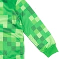 thumbnail image 6 of Minecraft Little Kids' Boy or Girl Cosplay Fleece Zip-Up Hoodie Creeper Mask Green, 6 of 7