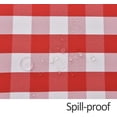 thumbnail image 6 of Checkered Square Tablecloth Waterproof Spillproof Wrinkle Resistant Heavy Weight Soft Gingham Table Cloth for Picnic Dinner and Party Washable Polyester Fabric, 60 x 60 Inch Red and White, 6 of 6