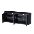 thumbnail image 5 of Noble House Harding Sideboard TV Stand, Wooden Striped Storage Buffet Cabinet, for Kitchen, Bedroom & Entryway, Black, 5 of 11