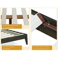 thumbnail image 5 of Acacia Emery Solid Wood Bed Frame with Headboard, Signature Headboard Wood Bed, Queen - Mocha, 5 of 8