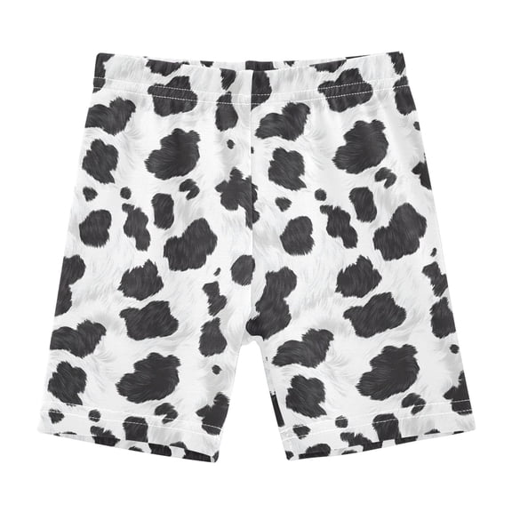 joogoo Cow Print Girls Lined Shorts Bike Dance Bottoms 6T