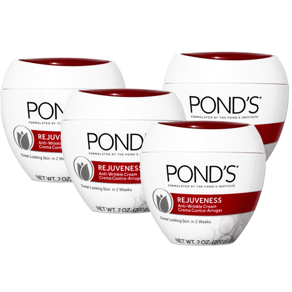 Pack of (4) Unilever Ponds Rejuveness Anti-wrinkle Cream - 7 Oz