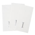 thumbnail image 6 of Luxenap Rectangle Silver Letter I White Paper Linen-Feel Guest Towel / Napkin - Air Laid, Sans Serif Font - 15 3/4" x 8" - 2000 count box, 6 of 11