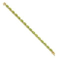 thumbnail image 2 of FJC Finejewelers 14 kt Yellow Gold Fancy Peridot Bracelet 7 Inches x 5 mm, 2 of 5