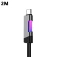 thumbnail image 1 of Night Charge Elf USB Cable with RGB Indicator Light 1M/2M Zinc Alloy Braided Wire for Safe Trickle Charging, 1 of 8