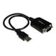 StarTech.com Rétention COM RS-232 RS232 DB9 USB Câble Adaptateur vers Série - Adaptateur Série - USB - - Noir – image 2 sur 6