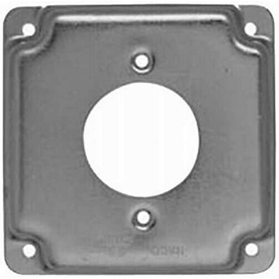 Raco Cast Iron 4" Square Cover 30A lock, 1.719" diameter,No 811C