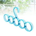 thumbnail image 1 of OULII 1Pcs Cintre à Cravates en Plastique Bleu Forme Circulaire pour Usage Domestique, 1 of 8